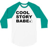 cool story bro t shirt small funny awesome meme nerdy geeky humor frat 3/4 Sleeve Shirt