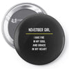November Girl Pin-back button