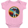 Nasa  Blue White Yellow Color Baby Bodysuit