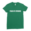 fear of spiders Ladies Fitted T-Shirt