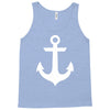 anchor black sailor vintage style navy nautical Tank Top