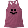 halloween pumpkin face Racerback Tank