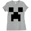 creeper face Ladies Fitted T-Shirt