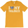 i love my soldier navy camouflage T-Shirt