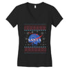 santa christmas Women's V-Neck T-Shirt