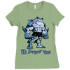 muscle shark its summer time Ladies Fitted T-Shirt