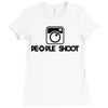 people shoot Ladies Fitted T-Shirt