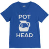 pot head coffee lover V-Neck Tee