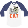 This Girl Loves Her Cat 3/4 Sleeve Shirt