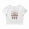 coffee coffee coffee Crop Top
