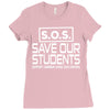 S.O.S. Save Our Students Ladies Fitted T-Shirt