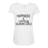 coffee and gilmore girls Maternity Scoop Neck T-shirt