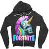 fortnite unicorn Zipper Hoodie