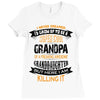 Super Cool Grandpa Of A Freaking Awesome Granddaughter Ladies Fitted T-Shirt