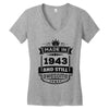 Made In 1943 And Still Awesome Women's V-Neck T-Shirt
