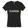 Panda Write T-Shirt Women's V-Neck T-Shirt