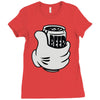 mickey beer Ladies Fitted T-Shirt