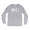 fishing   problem solved mens funny Long Sleeve Shirts