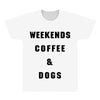 weekends coffee and dogs back All Over Men's T-shirt