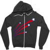 stars and stripes Zipper Hoodie