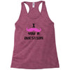 i mustache you a question pink mustache Racerback Tank