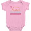 neon sign california republic flag bear Baby Bodysuit