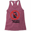 no cell phones Racerback Tank