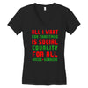 all i want for christmas Women's V-Neck T-Shirt