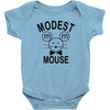 modest mouse rock band black hooded sweatshirt Baby Onesie