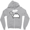 mine turtle Zipper Hoodie
