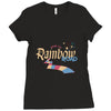 rainbow road Ladies Fitted T-Shirt