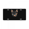 blue and tan frenchie License Plate
