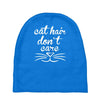 cat hair don't care cute crazy cat Baby Beanies