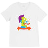 skate face V-Neck Tee