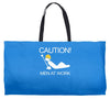 caution men at work Weekender Totes