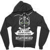 I Am Cat Actually In A Very Commited Relationship Zipper Hoodie