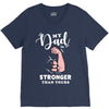 My Dad is Stronger Than Yours V-Neck Tee