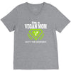 vegan mom's are superheroes! V-Neck Tee
