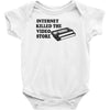 internet killed the video store Baby Onesie
