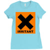 irritant symbol joke Ladies Fitted T-Shirt