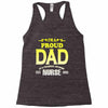 proud dad nurse Racerback Tank