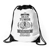 I am a Brain Tumor Survivor - What's Your Superpower? Drawstring Bags