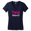 It's A Twin Thing Women's V-Neck T-Shirt