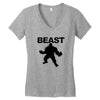 beast muscle guy workout Women's V-Neck T-Shirt