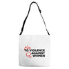 no violence against women's Adjustable Strap Totes