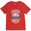 Motorcycles Uncle V-Neck Tee