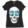 skull holiday Ladies Fitted T-Shirt