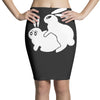 rude, rabbits humping,funny Pencil Skirts