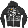 camp fire Zipper Hoodie