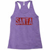 santa red glitter Racerback Tank